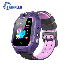 Ceas Smartwatch Pentru Copii Twinkler TKY-GK01 cu Functie Telefon, Localizare GPS, Camera, Lanterna, Joc Matematic, Apel de monitorizare, Mov foto