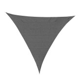 Outsunny Copertină Triunghiulară Anti-UV și Respirabilă cu C&acirc;rlige D, Velă de Umbră din HDPE, 5x5x5 m, Alb și Albastru | Aosom Romania