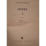 Lucian Blaga - Opere, vol. 4 - Teatru (Editia: 1991)