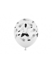 Set 10 Baloane Latex Imprimate Cu Mingi De Fotbal Si Fotbalist foto