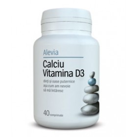 Calciu Vitamina D3 Alevia 40cpr foto