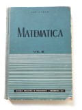 Matematica, Vol. III, Pop Avram, 1964