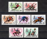 Ungaria 1980 - Jocurile Olimpice - Moscova, Serie+Colita, 4 poze. MNH, Nestampilat