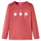 Tricou pentru copii cu m&acirc;neci lungi, roz ars, 128
