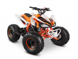 ATV Barton Rocky125cc, 4 timpi, roti de 8&amp;quot;, culoare alb/portocaliu Cod Produs: MX_NEW MXROCKY125P
