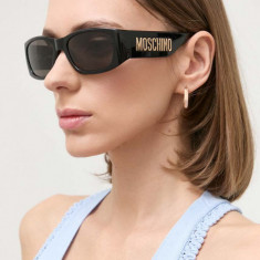 Moschino ochelari de soare femei, culoarea negru