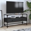 VidaXL Dulap TV blat sticlă, negru, 98x35x51 cm lemn prelucrat 846064