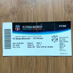Bilet meci Steaua-Petrolul 22-04-2013