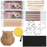 Set modelaj lut cu uscare la aer Maaleo, 30 piese, 1 kg