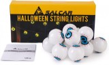 Instalatie pentru Halloween Salcar, LED, alb/negru/albastru, 1,5 m