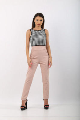 Pantaloni casual roz pudrat Guess by Marciano foto