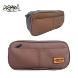 Penar borseta Urban, 2 fermoare, BROWN, 21.5&times;6.5&times;10.5 cm &ndash; S-COOL