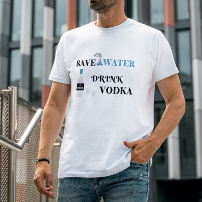 Tricou personalizat &amp;quot;Save Water&amp;quot; foto