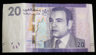 M1 - Bancnota foarte veche - Maroc - 20 dirhams - 2012 foto