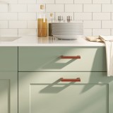 vidaXL M&acirc;nere de dulap, 20 buc., bronz, 96 mm, oțel inoxidabil