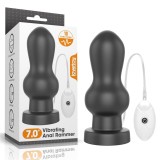 King Sized Vibrating Anal Rammer - Vibrator Anal Mare cu Telecomandă, 18 cm, Orion