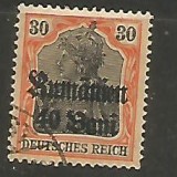 No(09)timbre-GERMANIA 1917 supratipar, Stampilat