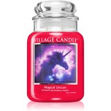 Village Candle Magical Unicorn lum&acirc;nare parfumată (Glass Lid) 602 g