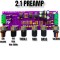 Modul de preamplificare cu corectie audio 2.1 Filtru Bass, subwoofer