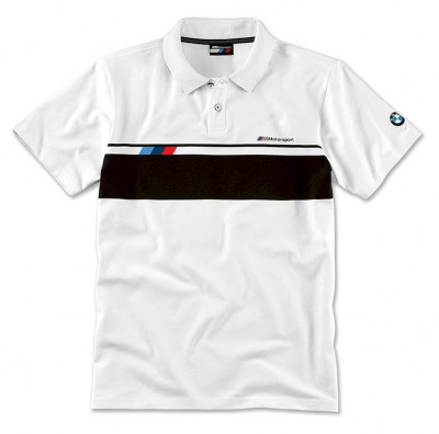 Tricou Polo Barbati Oe Bmw M Motorsport Lifestyle Alb / Negru Marimea XL 80142461109 foto