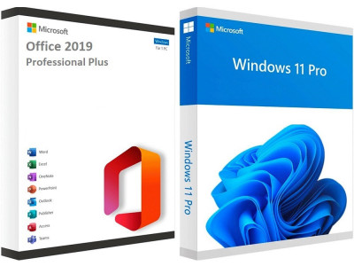 DVD-uri noi pachet Windows 11 Pro + Office 2019, licenta originala RETAIL foto