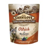 Carnilove Dog Pouch Pat&eacute; Ostrich with Blackberries, 300 g