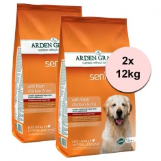 ARDEN GRANGE Senior with fresh chicken &amp;amp;amp; rice 2 x 12 kg foto