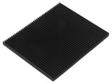 Radiator Negru cu Aripioare 75x90x5mm