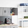 VidaXL Dulap de perete de garaj din lemn de stratificat gri Sonoma 860617