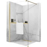 Panou de duș Rea Aero GoldBrush N 90 Walk In + EVO