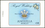 Anguilla 1981 - Royal Wedding, Charles&amp;amp;Diana, carnet filatelic neuzat