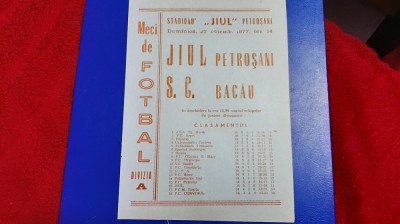 program Jiul - SC Bacau foto