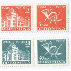 |Romania, LP IV.27/1957, Porto duble - Palatul PTT, MNH