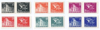 |Romania, LP IV.27/1957, Porto duble - Palatul PTT, MNH foto