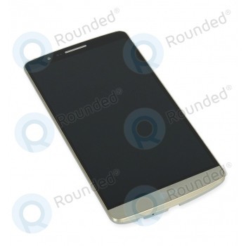 LG G3 (D855) Capacul frontal al modulului de afișare+lcd+digitizer auriu foto