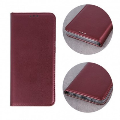 Husa Flip Carte / Stand Samsung A526 Galaxy A52 4G / 5G, inchidere magnetica Burgundy foto