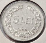 Romania, 5 Lei 1950 Aluminiu