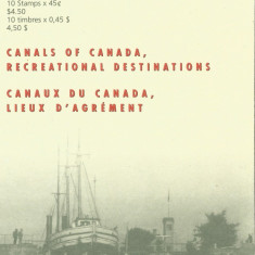 Canada, Canalele Canadei, carnet cu 10 timbre