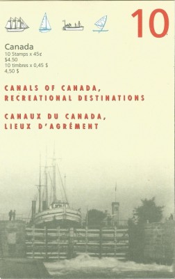 Canada, Canalele Canadei, carnet cu 10 timbre foto