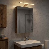 vidaXL Dulap cu oglindă pentru baie Lemn vechi 30 x 10,5 x 50 cm 889021