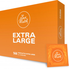 Prezervative profesionale, Love Match XL - Extra Large, dimensiune 57 mm, 144 buc