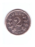 Moneda Norvegia 2 ore 1902, stare relativ buna, curata