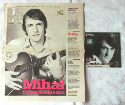 MIHAI CONSTANTINESCU - CD Muzica de colectie Vol. 56 + ziar JURNALUL NATIONAL foto