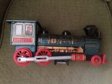 locomotiva tren jucarie din tabla western trade mark modern toys made in japan vechi japonez