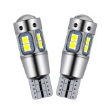 Set 2 x Becuri auto LED, T10, 10 SMD, 5W, canbus