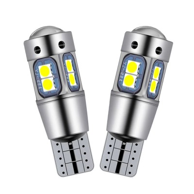 Set 2 x Becuri auto LED, T10, 10 SMD, 5W, canbus foto