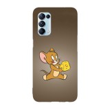 Husa compatibila cu Oppo A54 5G model Jerry Loves his cheese, Silicon, TPU, Viceversa, Transparent, Carcasa