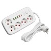 Prelungitor Multifunctional 5 prize - 2m cu 4 x USB 2,1A - PD si Intrerupator