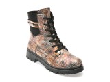 Ghete RIEKER multicolor, Y2421, din piele ecologica