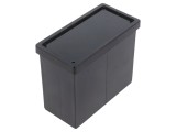 Carcasă ABS neagră pentru panou X 93,6mm Y 75,2mm Z 46,2mm